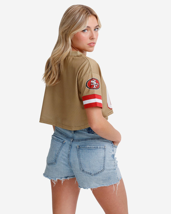 San Francisco 49ers Womens Gameday Mesh Crop Top FOCO - FOCO.com