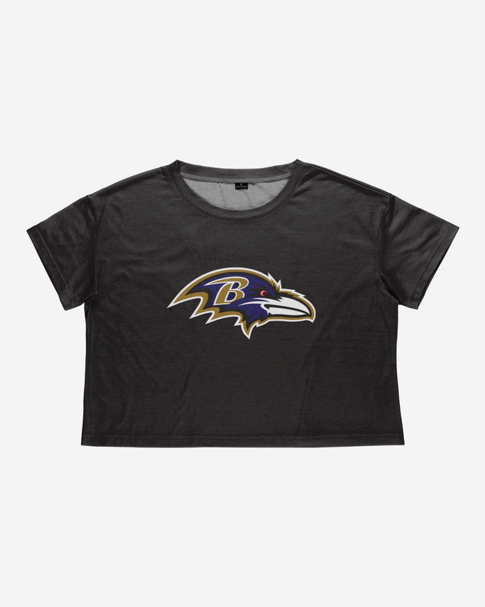 Baltimore Ravens Womens Alternate Team Color Crop Top FOCO - FOCO.com