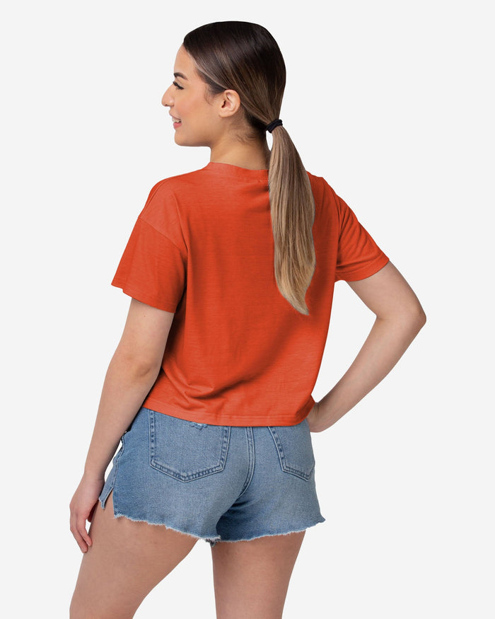 Chicago Bears Womens Alternate Team Color Crop Top FOCO - FOCO.com