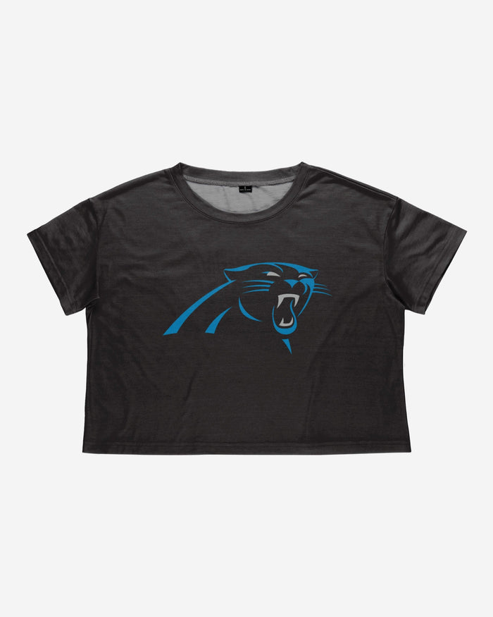 Carolina Panthers Womens Alternate Team Color Crop Top FOCO - FOCO.com