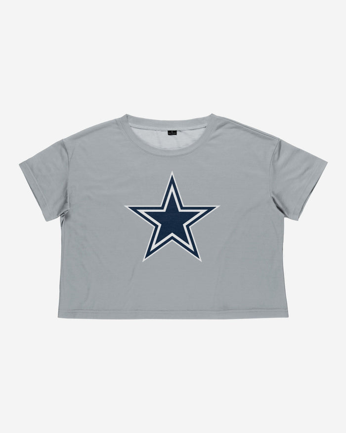 Dallas Cowboys Womens Alternate Team Color Crop Top FOCO - FOCO.com