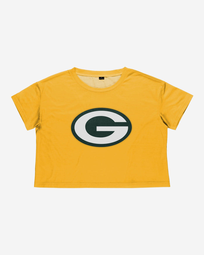 Green Bay Packers Womens Alternate Team Color Crop Top FOCO - FOCO.com