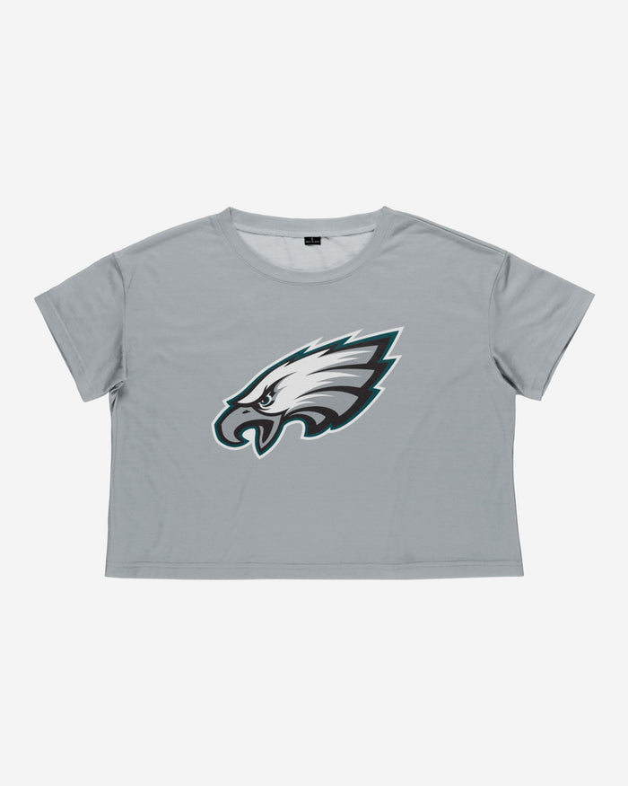 Philadelphia Eagles Womens Alternate Team Color Crop Top FOCO - FOCO.com