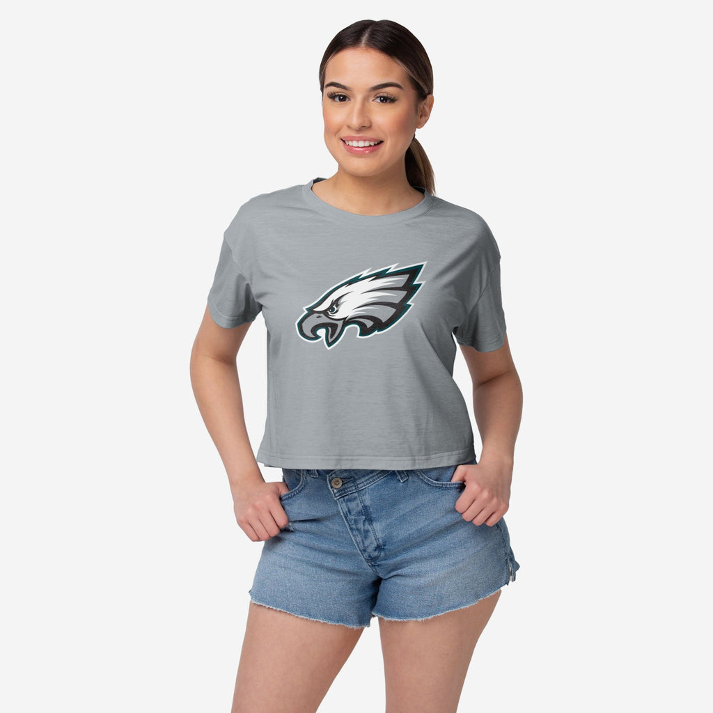 Philadelphia Eagles Womens Alternate Team Color Crop Top FOCO S - FOCO.com