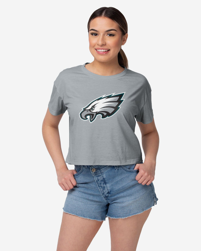 Philadelphia Eagles Womens Alternate Team Color Crop Top FOCO S - FOCO.com