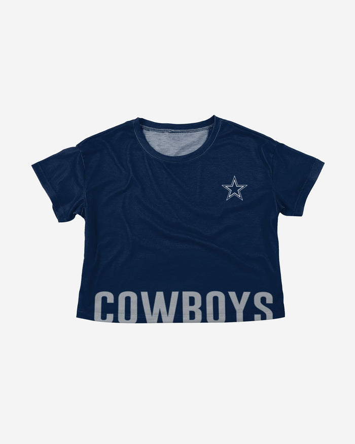 Dallas Cowboys Womens Bottom Line Crop Top FOCO - FOCO.com