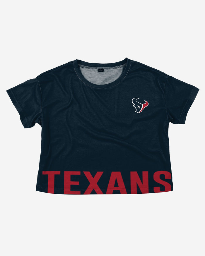 Houston Texans Womens Bottom Line Crop Top FOCO - FOCO.com