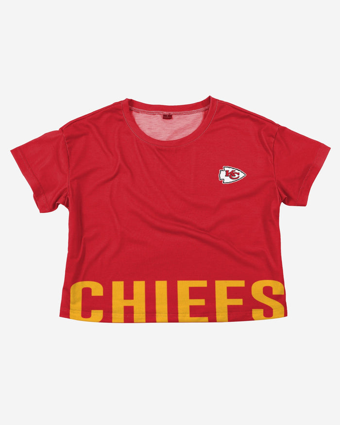 Kansas City Chiefs Womens Bottom Line Crop Top FOCO - FOCO.com