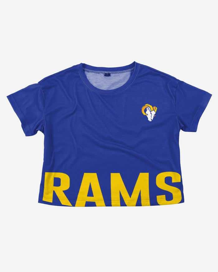 Los Angeles Rams Womens Bottom Line Crop Top FOCO - FOCO.com