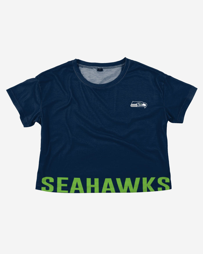 Seattle Seahawks Womens Bottom Line Crop Top FOCO - FOCO.com