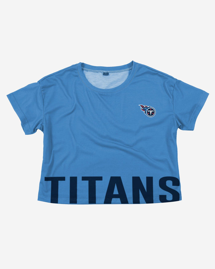 Tennessee Titans Womens Bottom Line Crop Top FOCO - FOCO.com