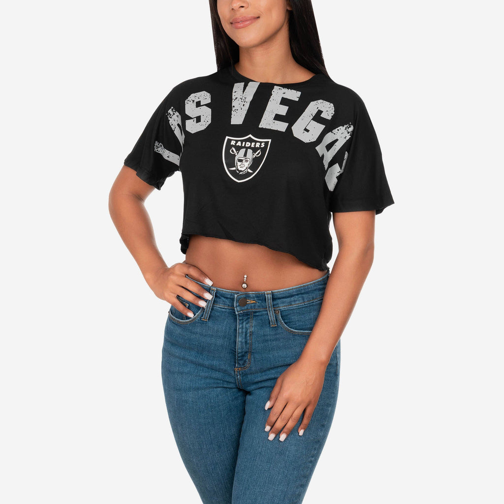 Las Vegas Raiders City Series Womens Crop Top FOCO S - FOCO.com