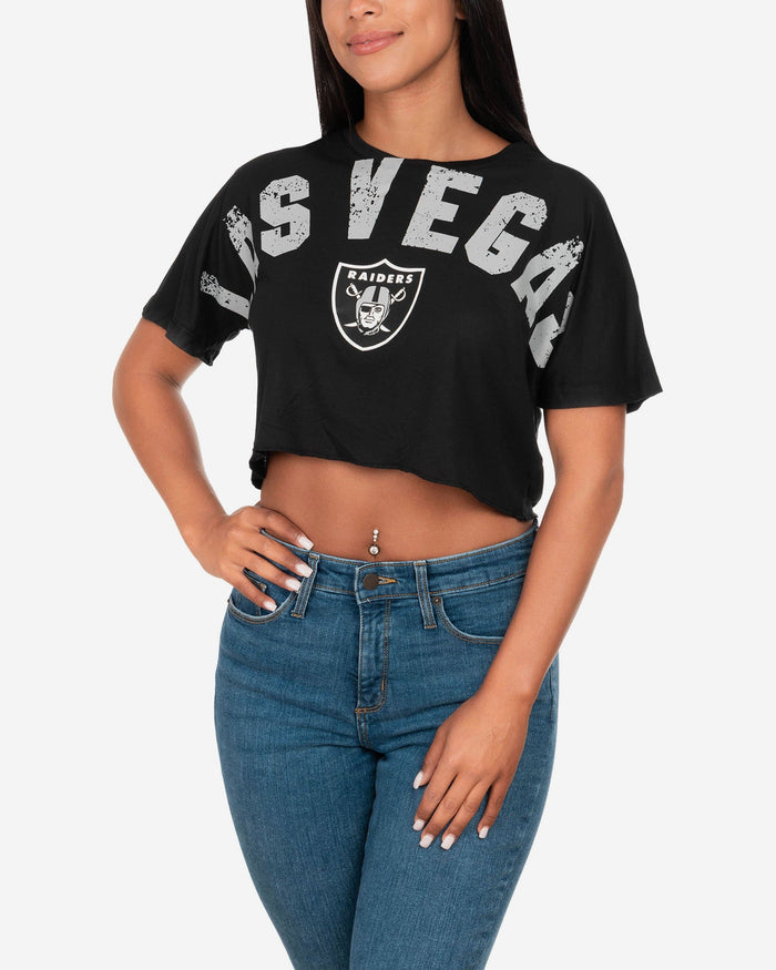 Las Vegas Raiders City Series Womens Crop Top FOCO S - FOCO.com