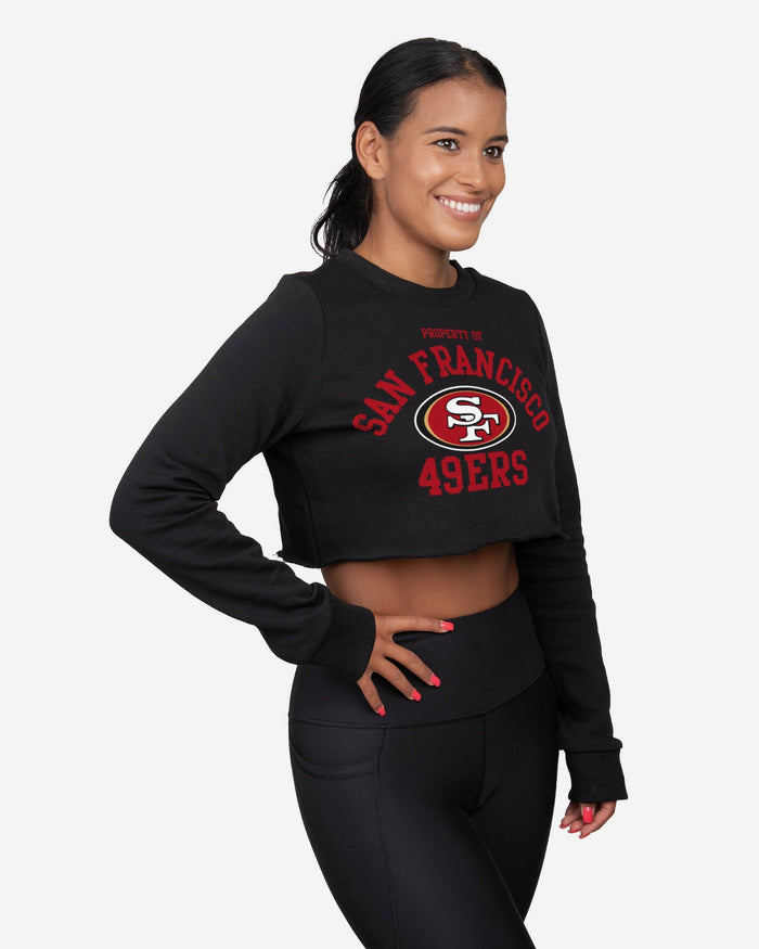 San Francisco 49ers Womens Cropped Team Crewneck FOCO S - FOCO.com