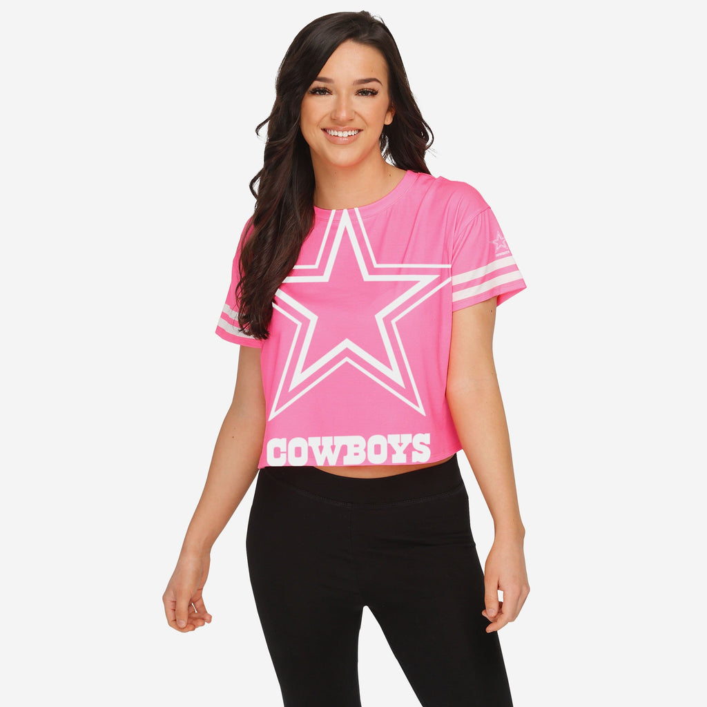 Dallas Cowboys Womens Highlights Crop Top FOCO S - FOCO.com