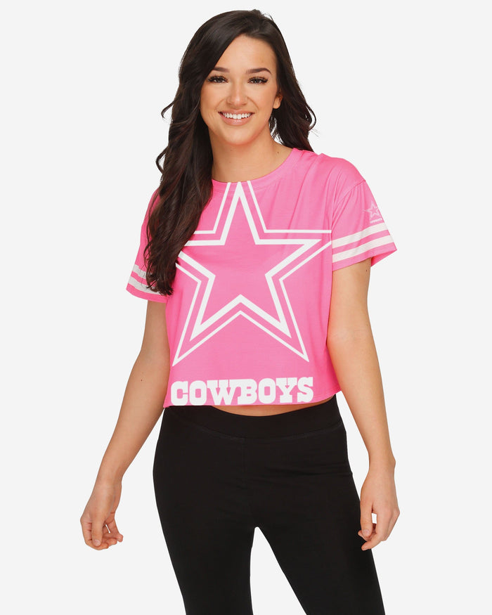 Dallas Cowboys Womens Highlights Crop Top FOCO S - FOCO.com