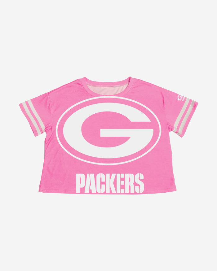 Green Bay Packers Womens Highlights Crop Top FOCO - FOCO.com