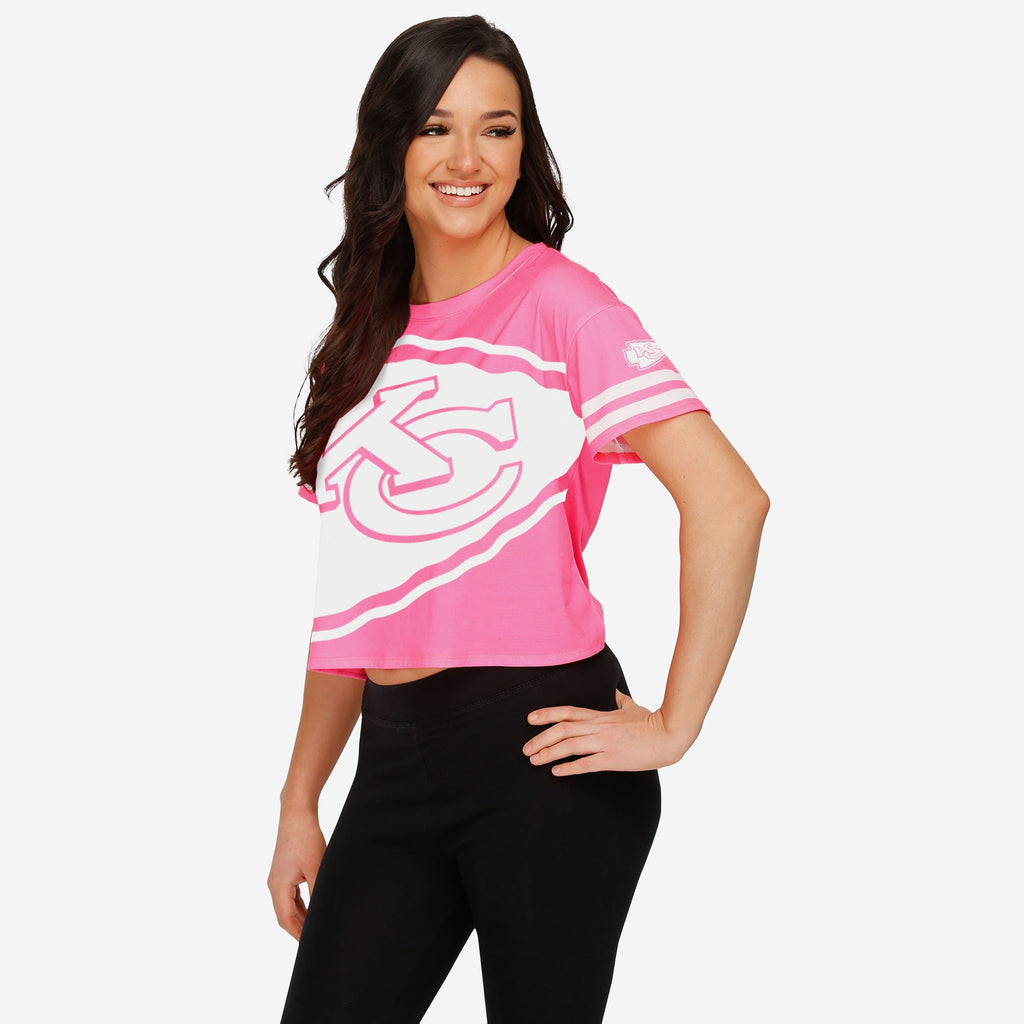 Kansas City Chiefs Womens Highlights Crop Top FOCO S - FOCO.com