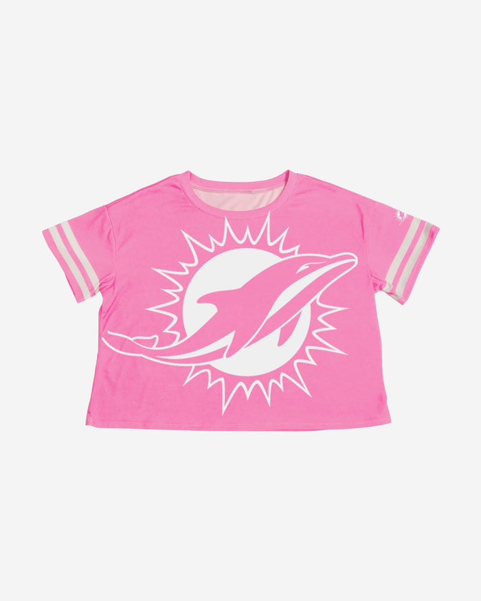 Miami Dolphins Womens Highlights Crop Top FOCO - FOCO.com