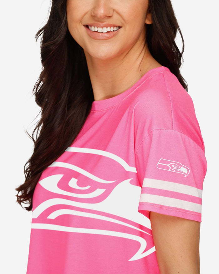 Seattle Seahawks Womens Highlights Crop Top FOCO - FOCO.com