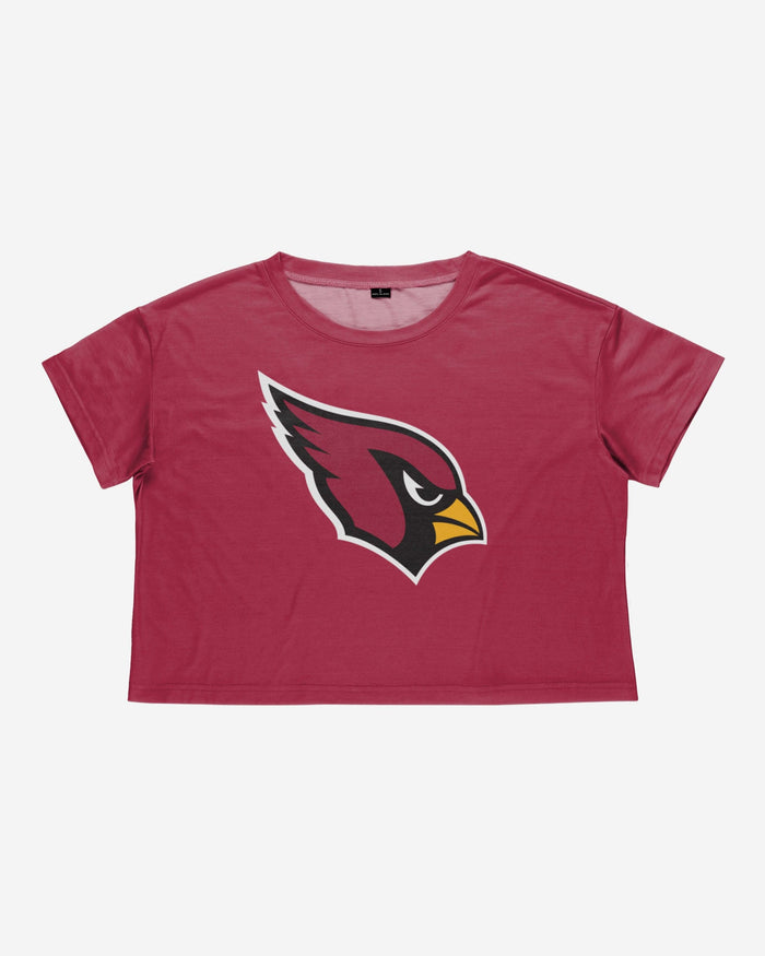 Arizona Cardinals Womens Solid Big Logo Crop Top FOCO - FOCO.com