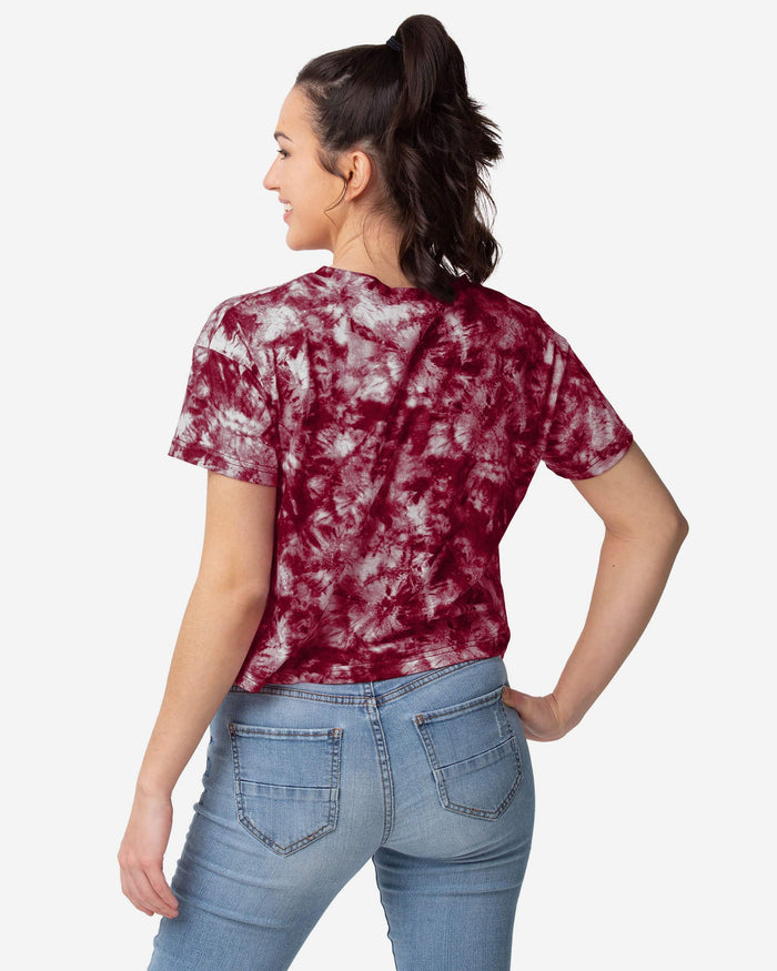 Arizona Cardinals Womens Tie-Dye Big Logo Crop Top FOCO - FOCO.com