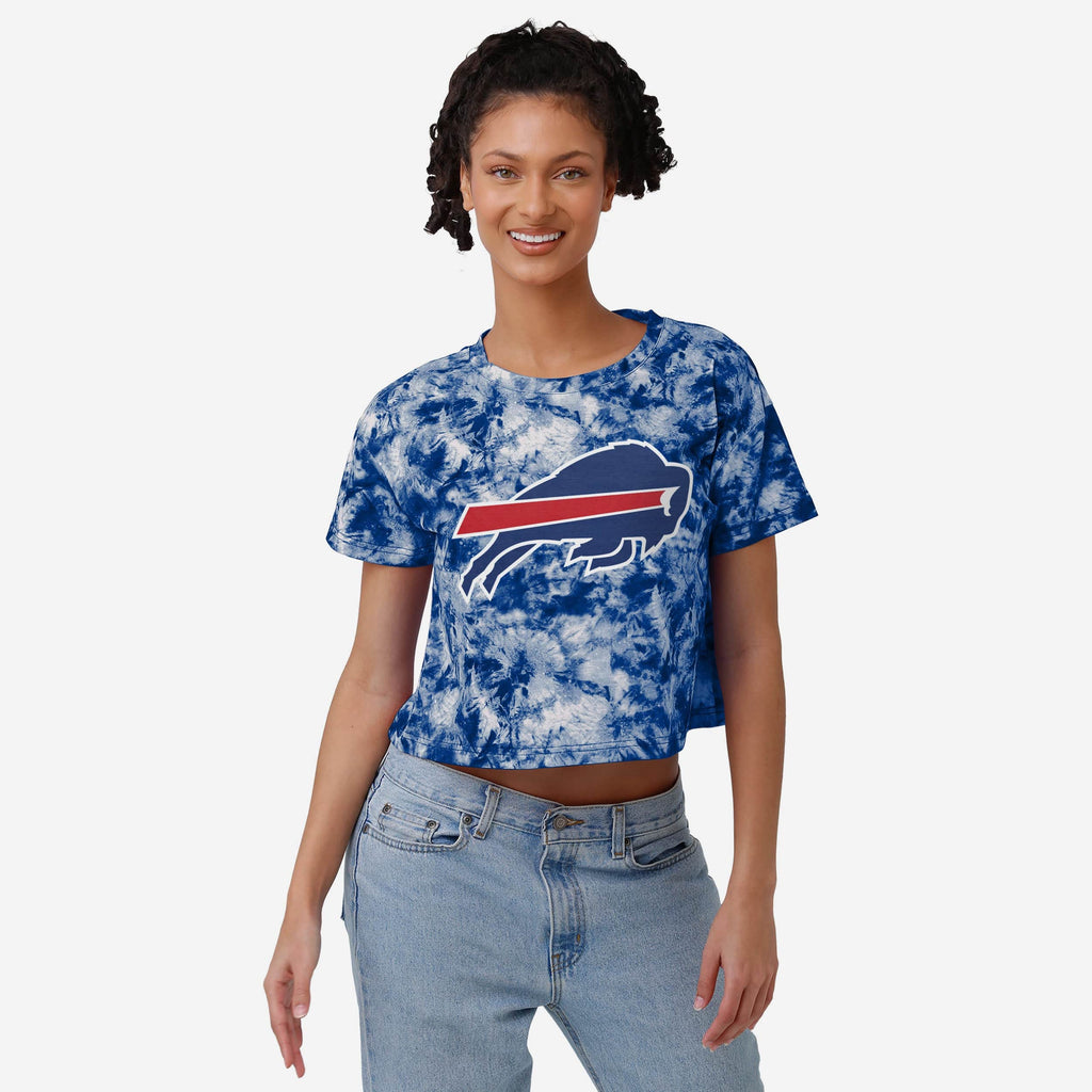 Buffalo Bills Womens Tie-Dye Big Logo Crop Top FOCO S - FOCO.com