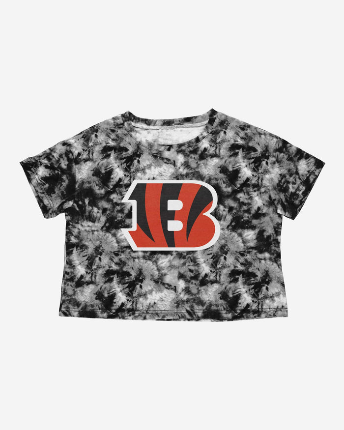 Cincinnati Bengals Womens Tie-Dye Big Logo Crop Top FOCO - FOCO.com