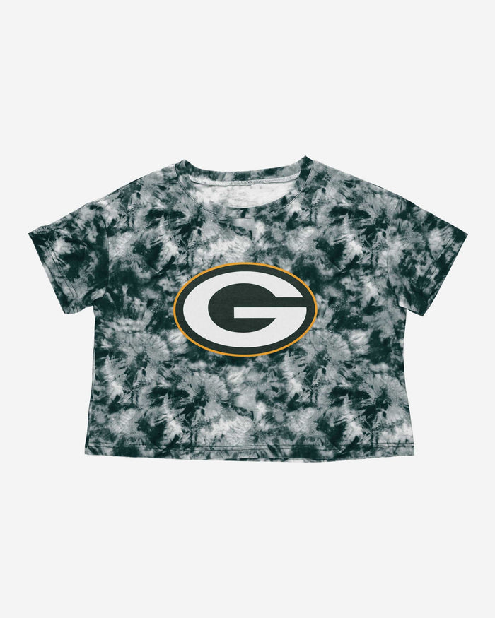 Green Bay Packers Womens Tie-Dye Big Logo Crop Top FOCO - FOCO.com