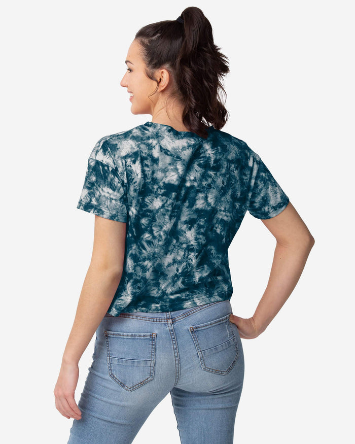 Philadelphia Eagles Womens Tie-Dye Big Logo Crop Top FOCO - FOCO.com