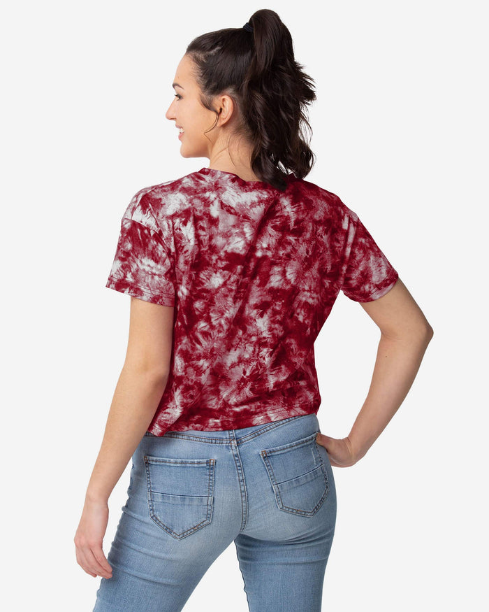 San Francisco 49ers Womens Tie-Dye Big Logo Crop Top FOCO - FOCO.com