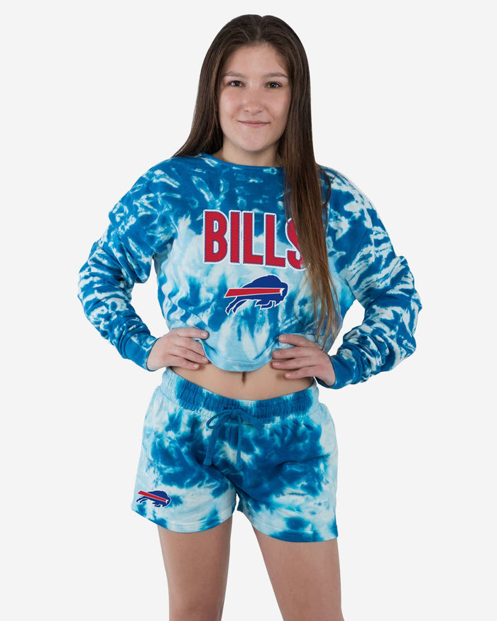 Buffalo Bills Womens Tie-Dye Rush Cropped Sweater FOCO - FOCO.com