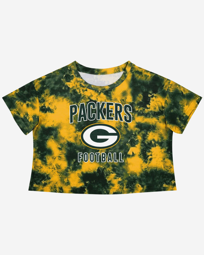 Green Bay Packers Womens To Tie-Dye For Crop Top FOCO - FOCO.com