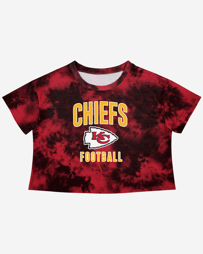 Kansas City Chiefs Womens To Tie-Dye For Crop Top FOCO - FOCO.com