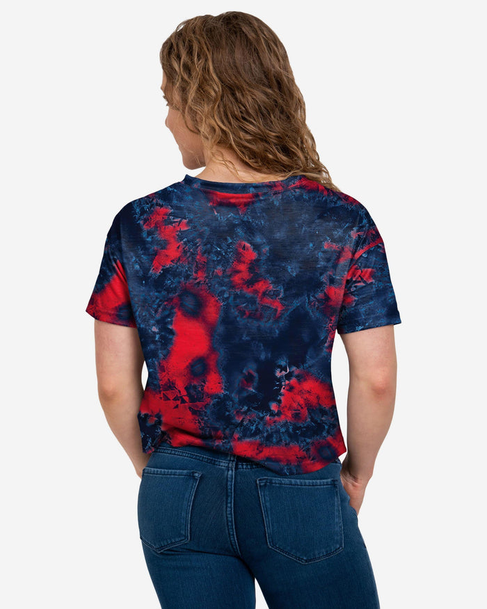 New England Patriots Womens To Tie-Dye For Crop Top FOCO - FOCO.com