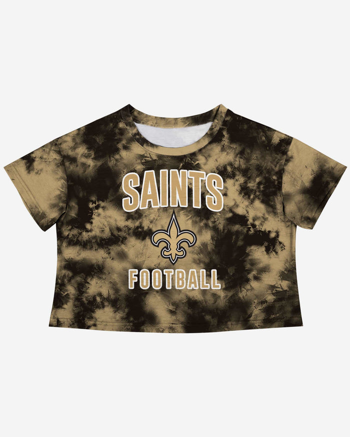 New Orleans Saints Womens To Tie-Dye For Crop Top FOCO - FOCO.com