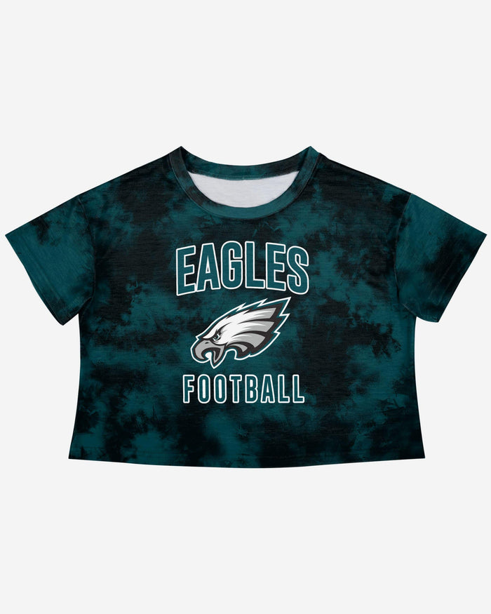 Philadelphia Eagles Womens To Tie-Dye For Crop Top FOCO - FOCO.com