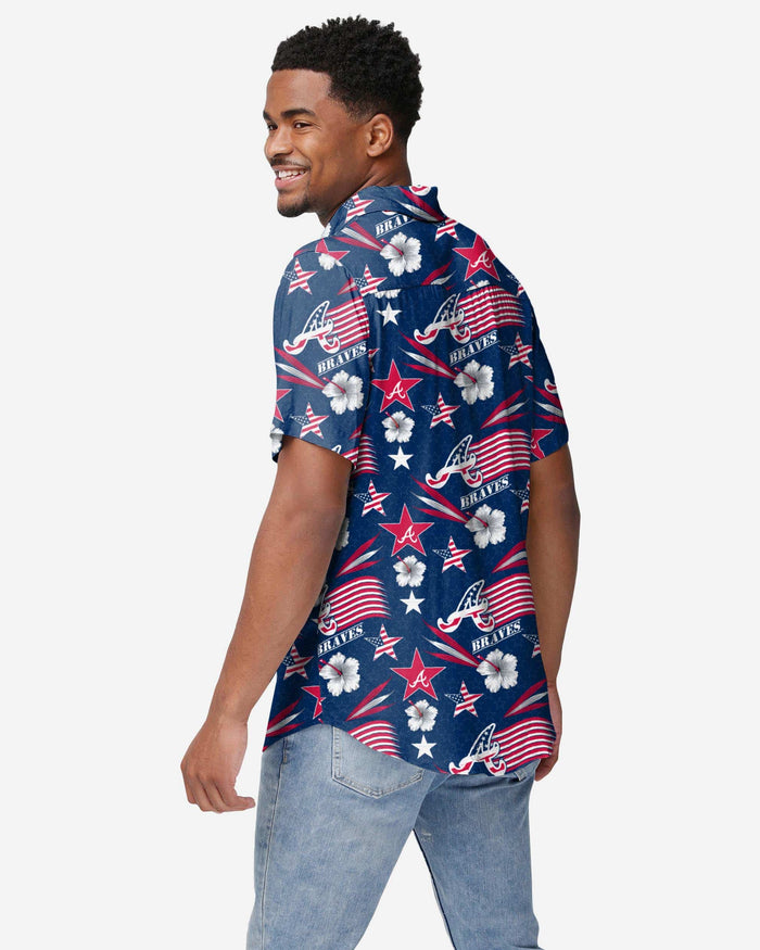 Atlanta Braves Americana Button Up Shirt FOCO - FOCO.com