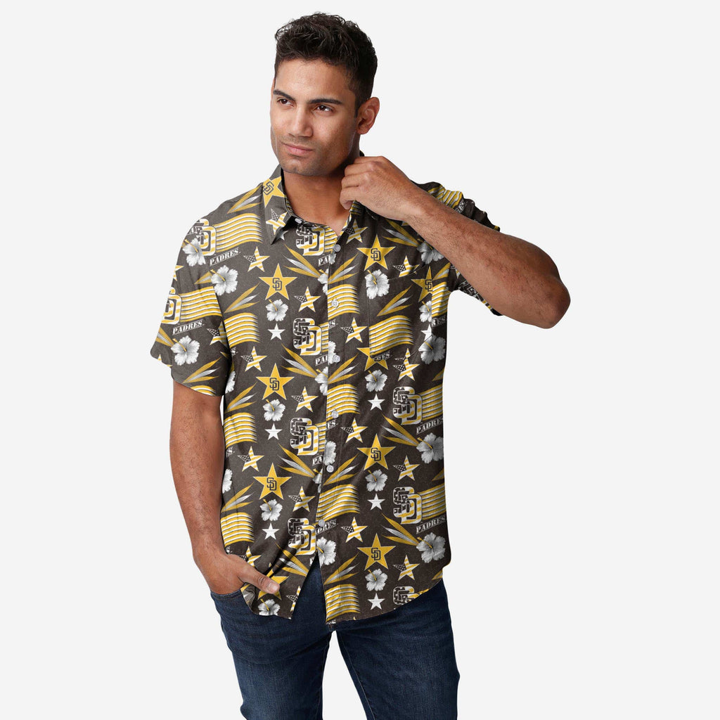 San Diego Padres Americana Button Up Shirt FOCO S - FOCO.com