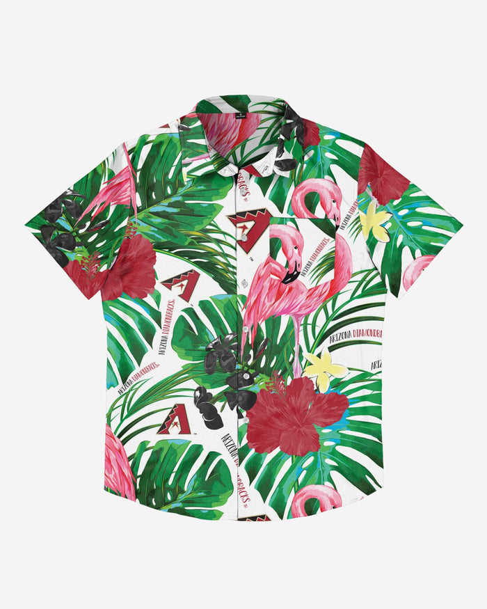 Arizona Diamondbacks Flamingo Button Up Shirt FOCO - FOCO.com