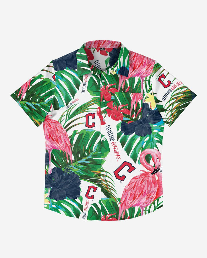 Cleveland Guardians Flamingo Button Up Shirt FOCO - FOCO.com