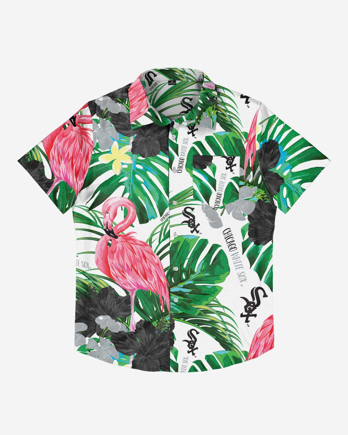 Chicago White Sox Flamingo Button Up Shirt FOCO - FOCO.com