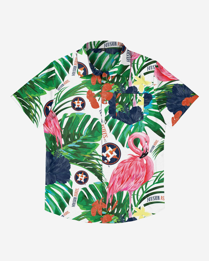 Houston Astros Flamingo Button Up Shirt FOCO - FOCO.com