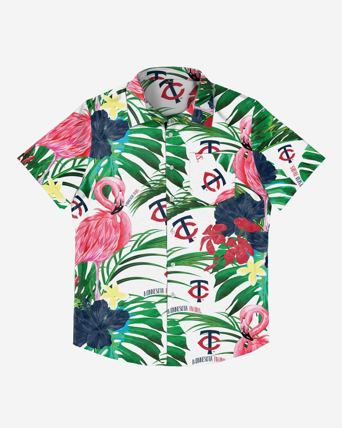 Minnesota Twins Flamingo Button Up Shirt FOCO - FOCO.com