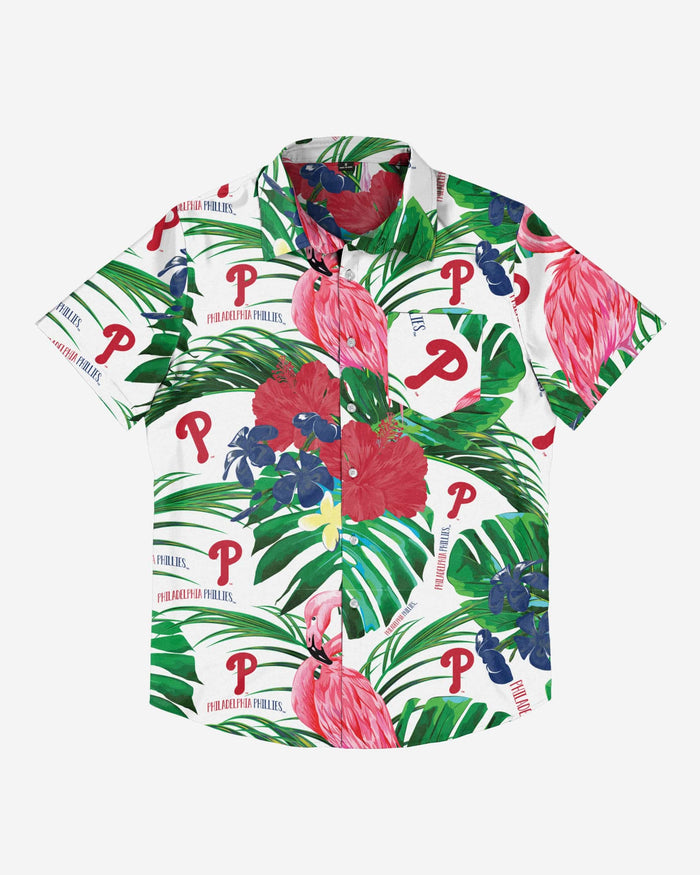 Philadelphia Phillies Flamingo Button Up Shirt FOCO - FOCO.com