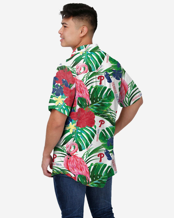 Philadelphia Phillies Flamingo Button Up Shirt FOCO - FOCO.com