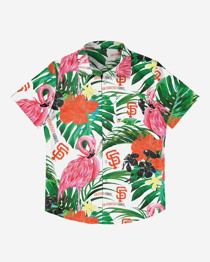 San Francisco Giants Flamingo Button Up Shirt FOCO - FOCO.com