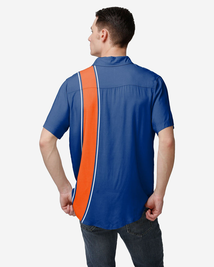 New York Mets Bowling Stripe Button Up Shirt FOCO - FOCO.com