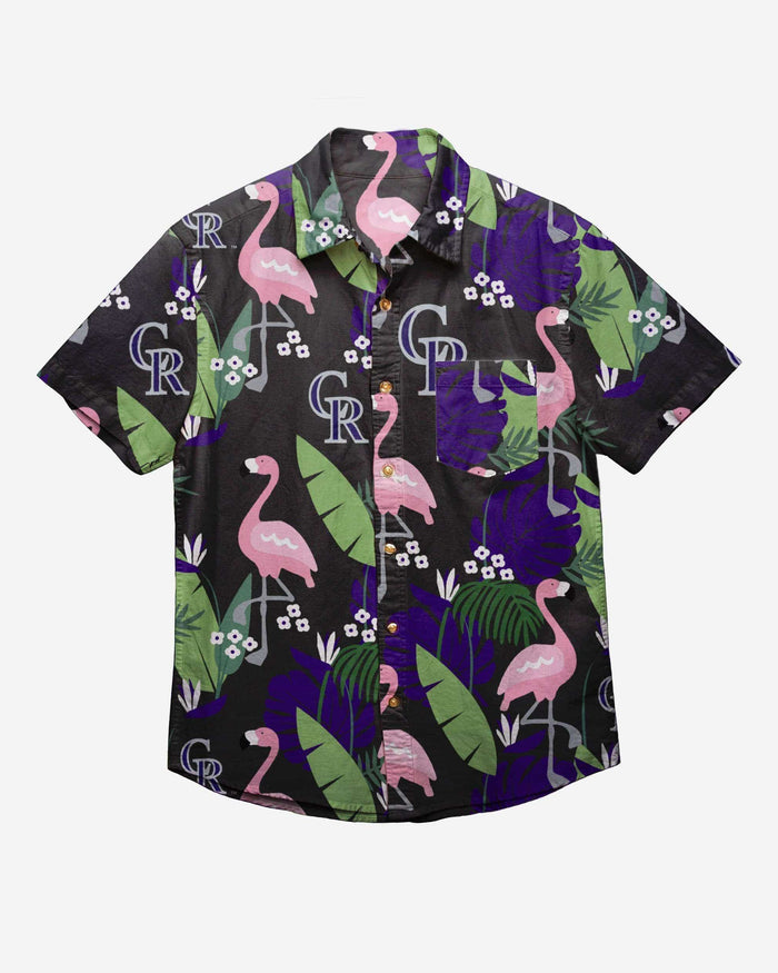 Colorado Rockies Floral Button Up Shirt FOCO - FOCO.com