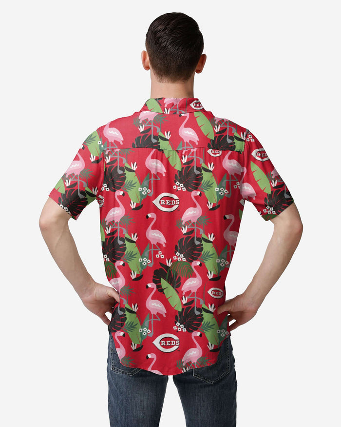 Cincinnati Reds Floral Button Up Shirt FOCO - FOCO.com